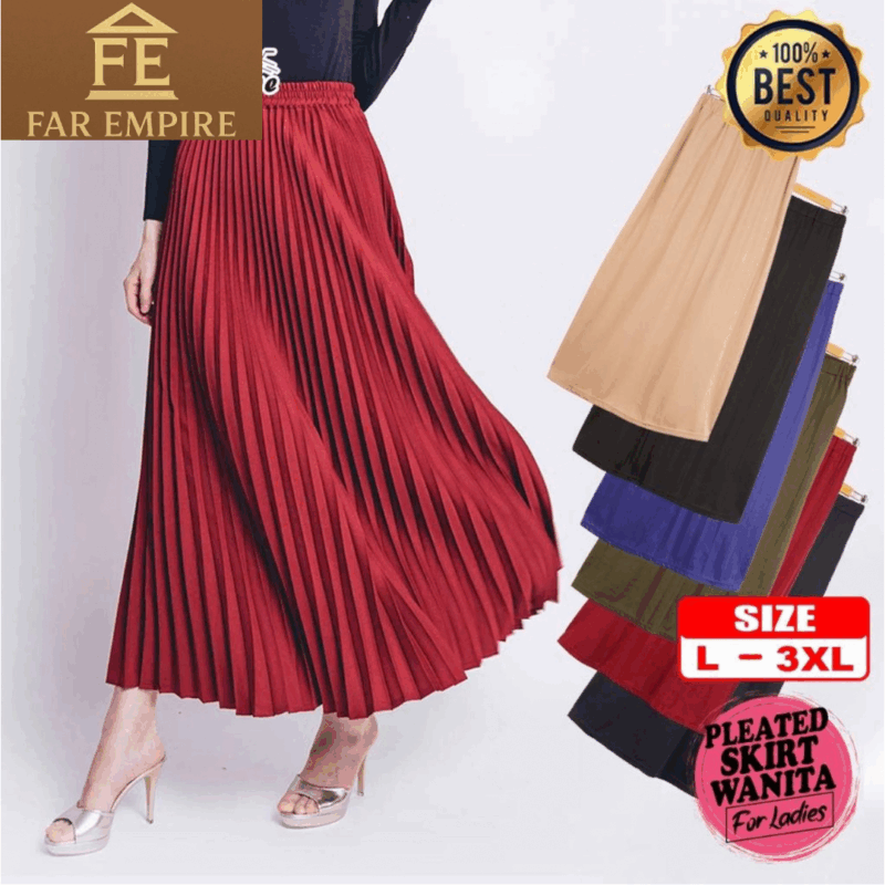 PLEATED SKIRT WANITA BIASA